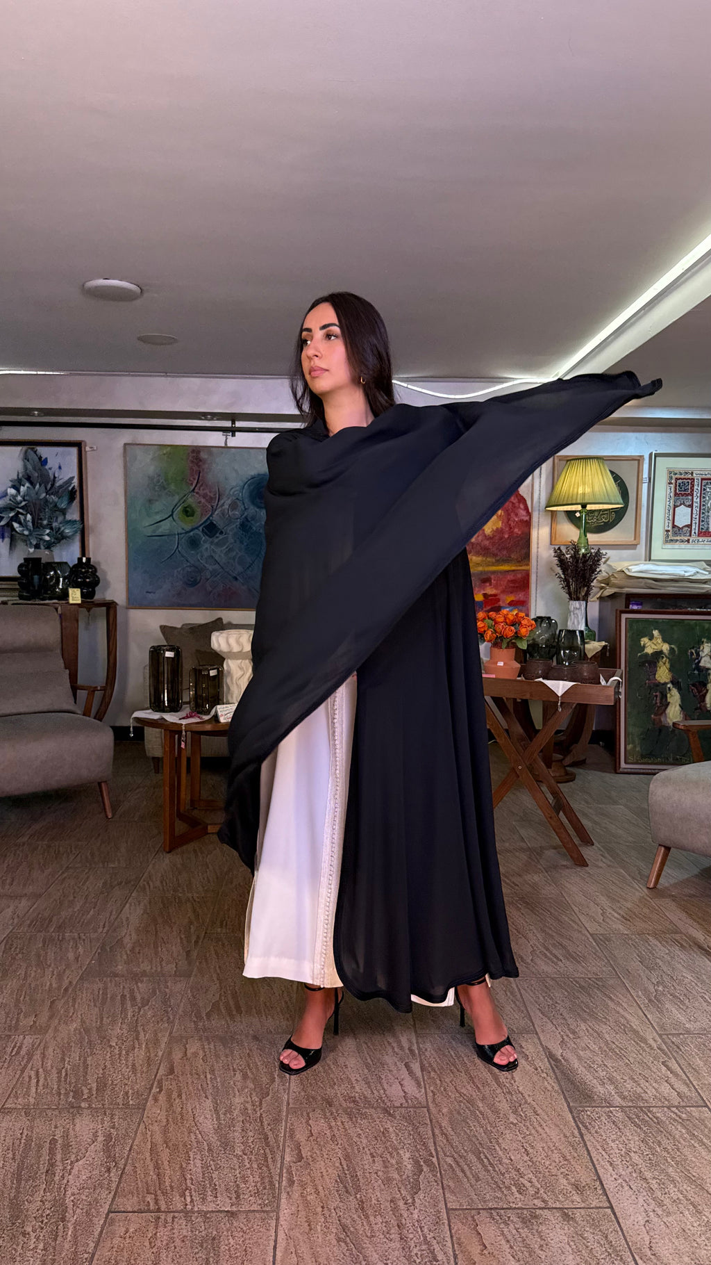 Sheer Hooded Selham Cape