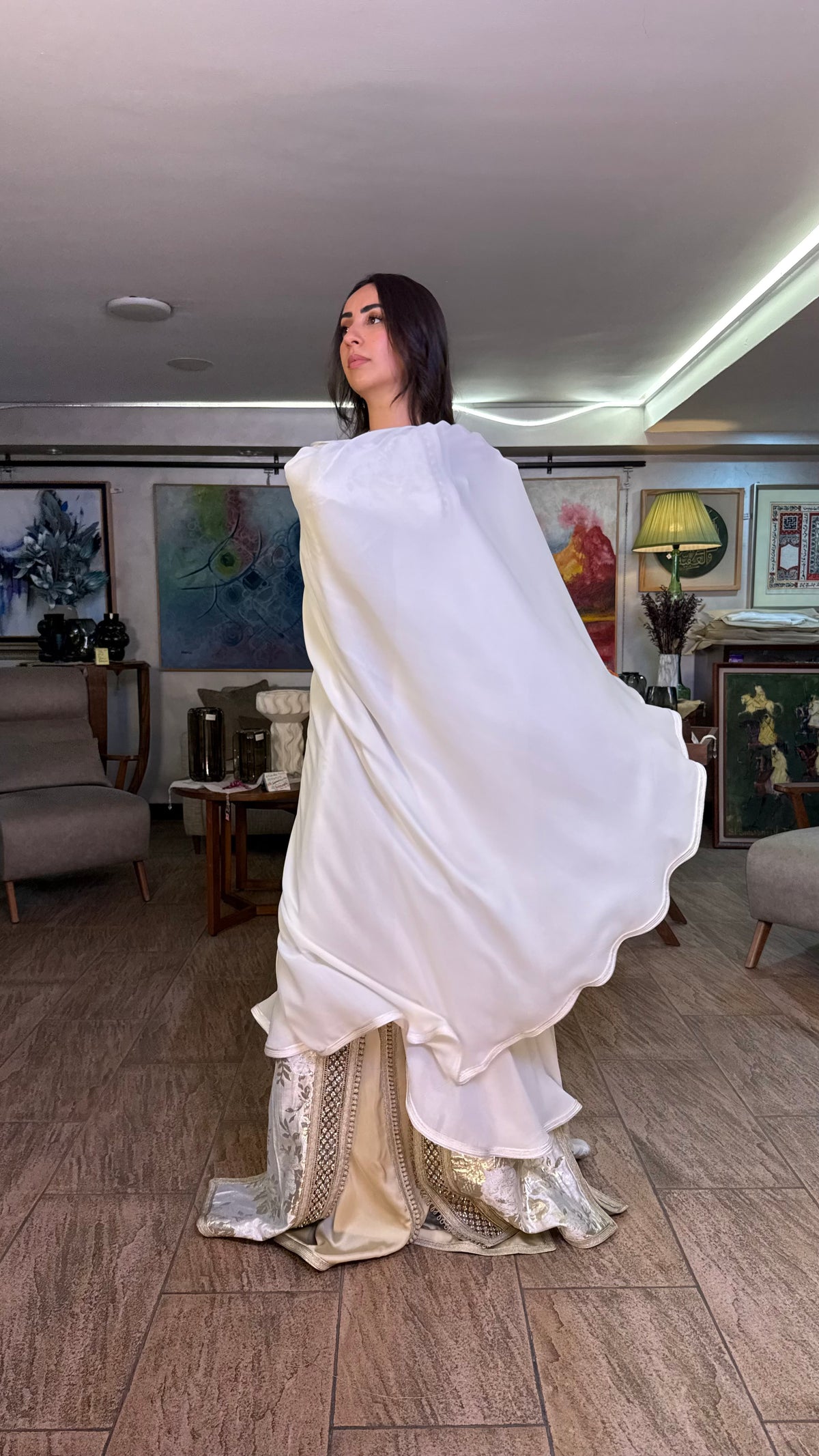 Sheer Hooded Selham Cape