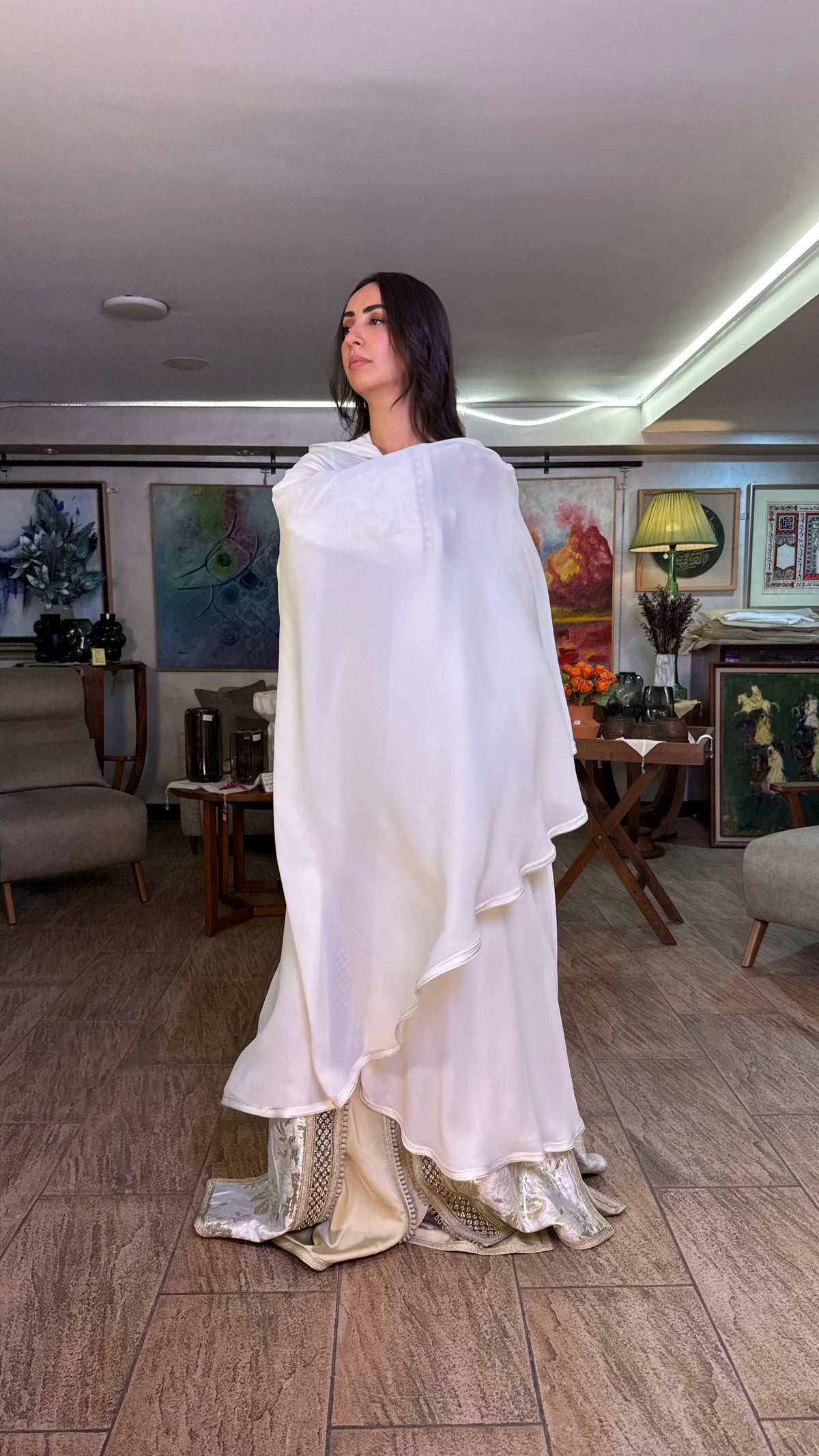 Sheer Hooded Selham Cape