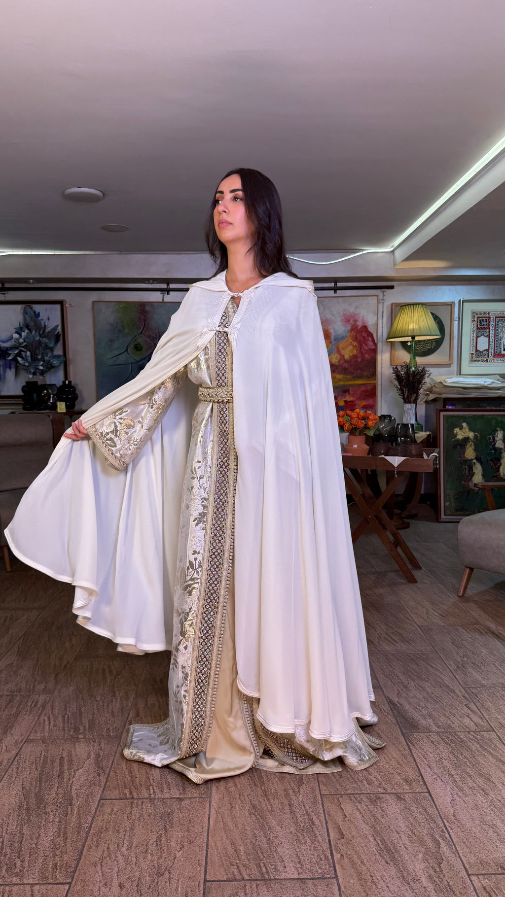 Sheer Hooded Selham Cape