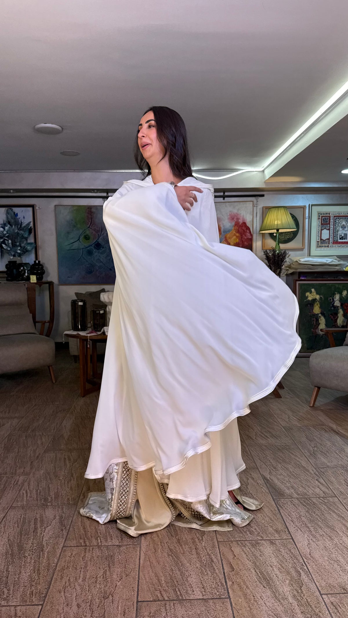 Sheer Hooded Selham Cape