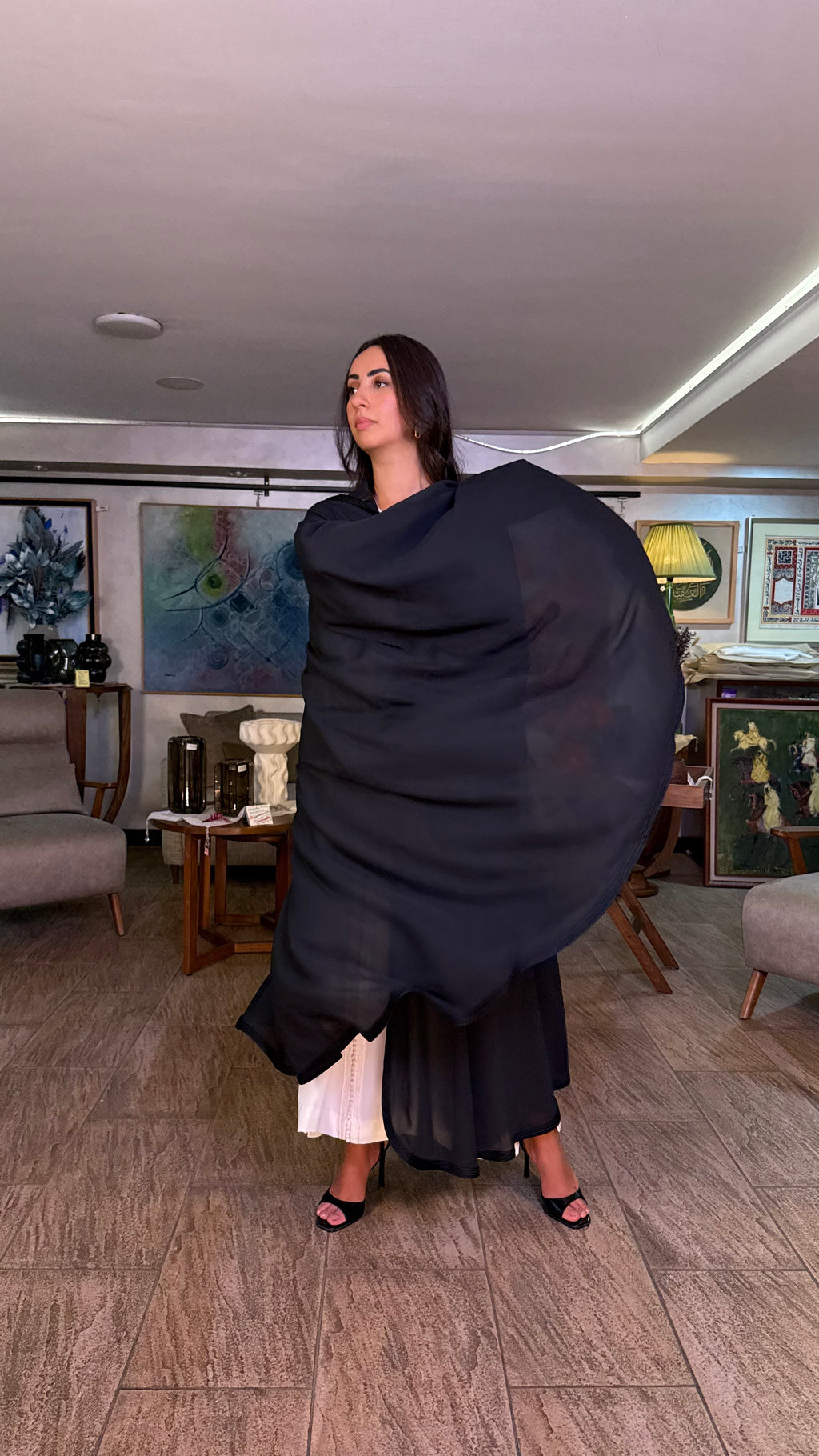Sheer Hooded Selham Cape