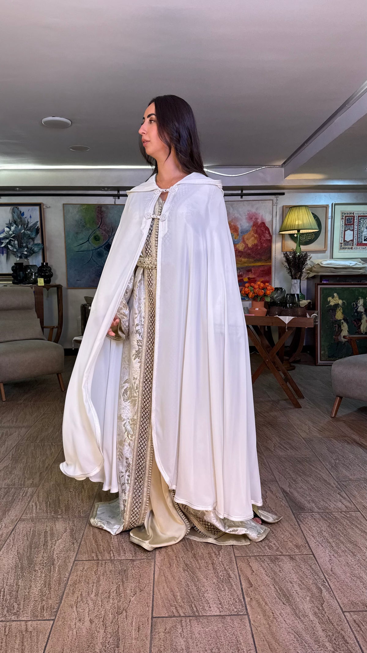 Sheer Hooded Selham Cape