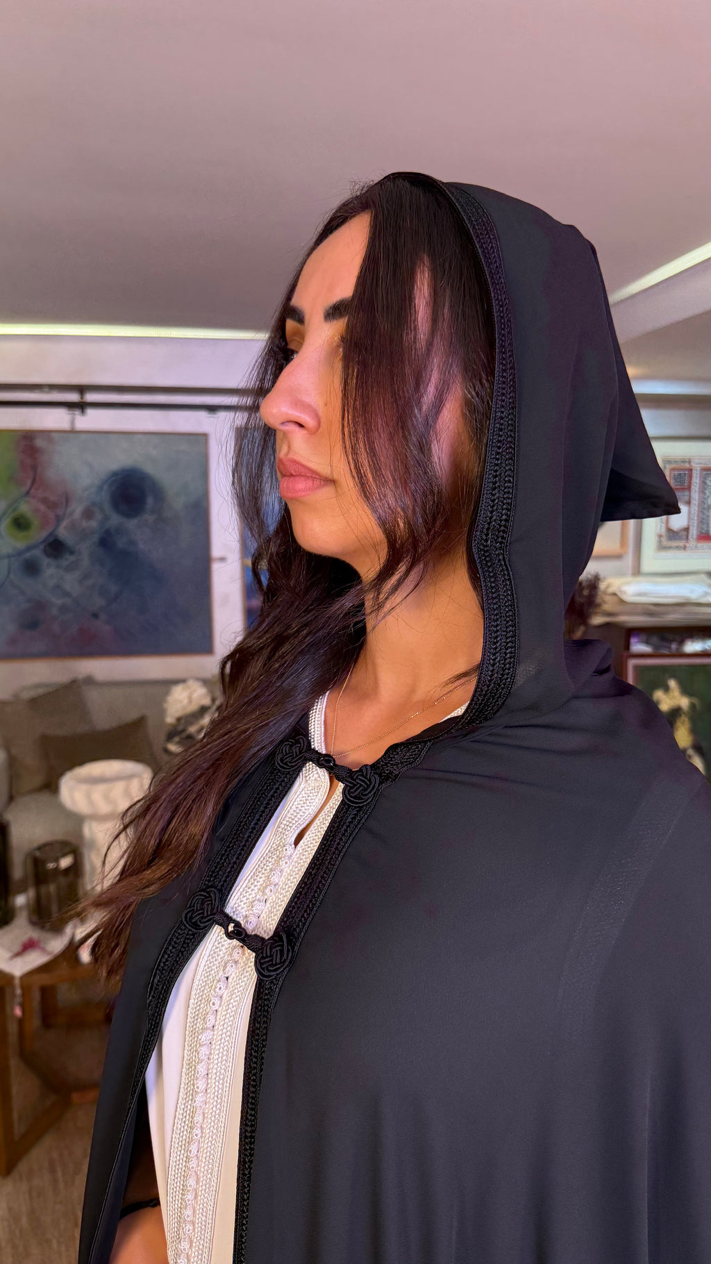 Sheer Hooded Selham Cape