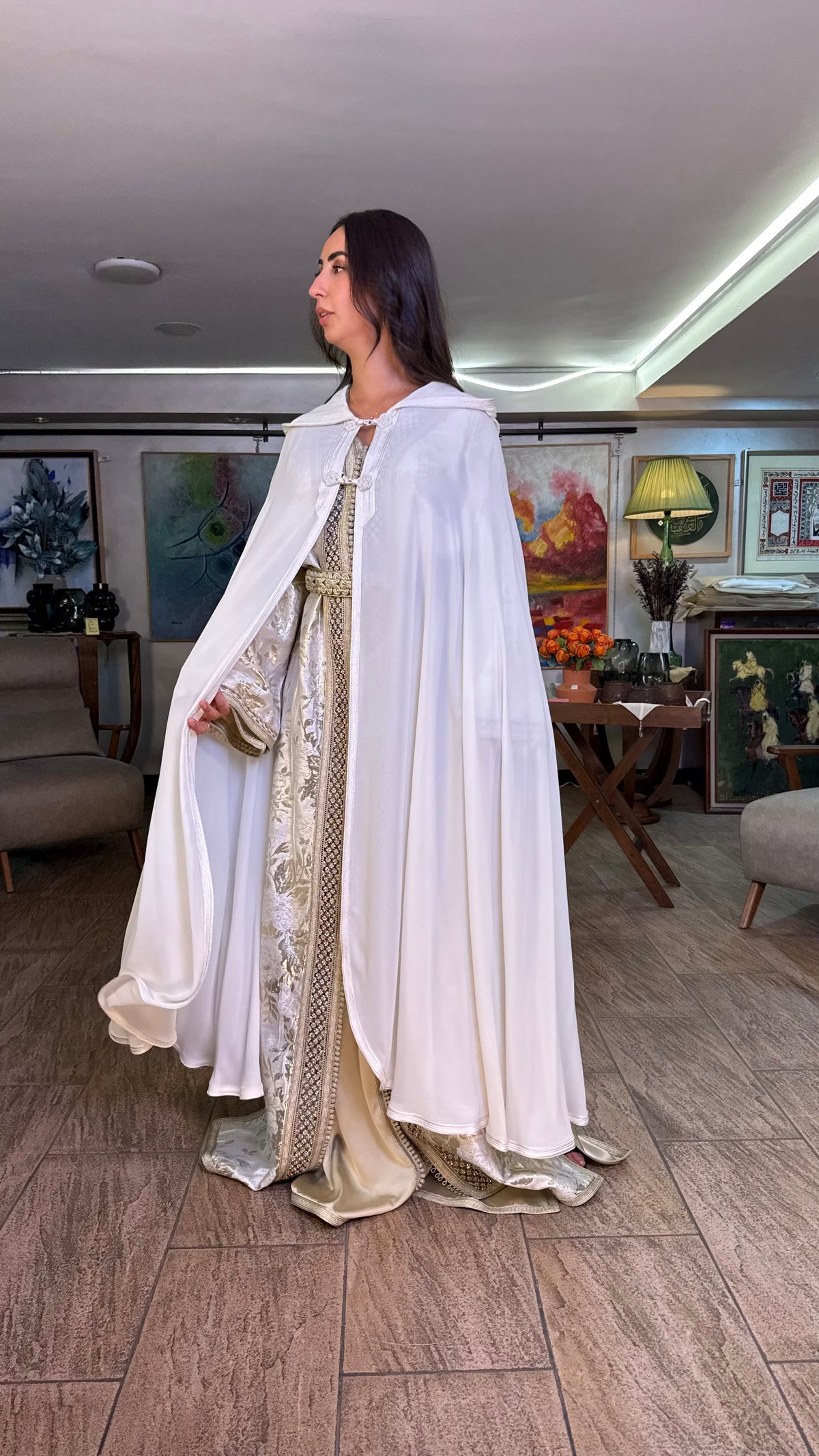 Sheer Hooded Selham Cape