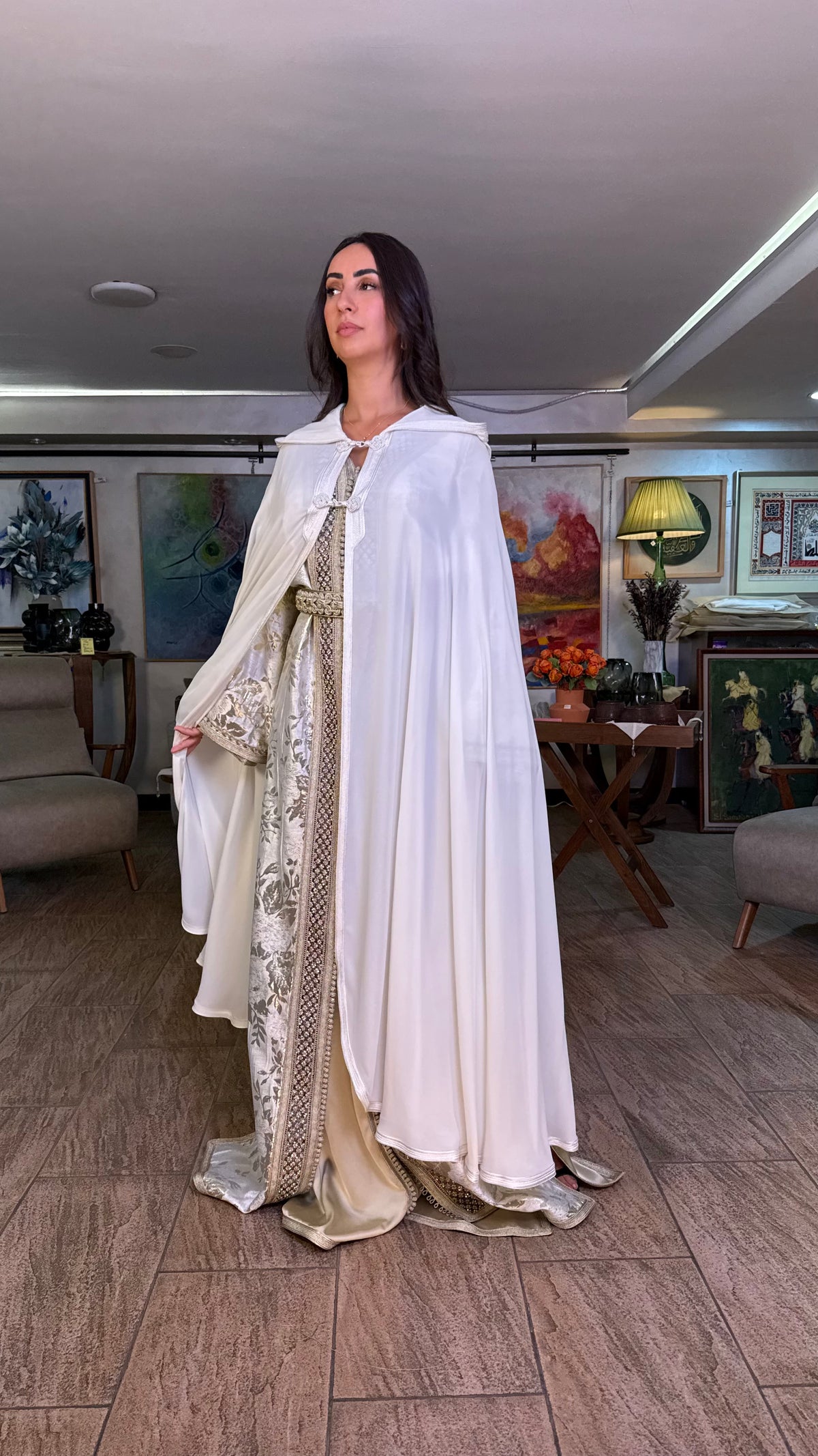 Sheer Hooded Selham Cape