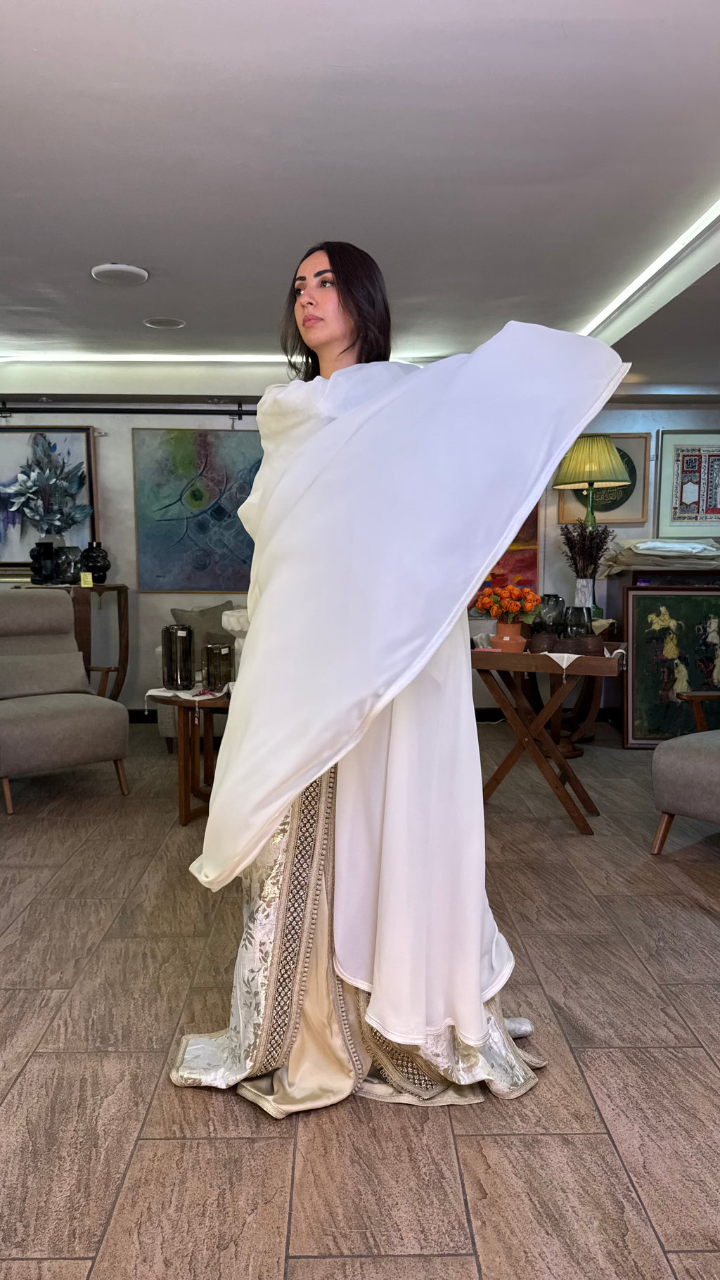 Sheer Hooded Selham Cape
