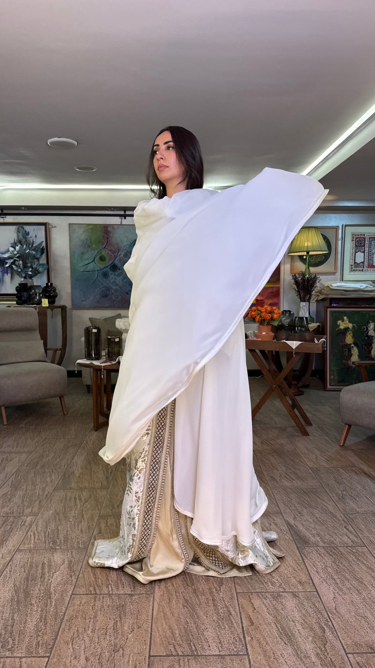 Sheer Hooded Selham Cape