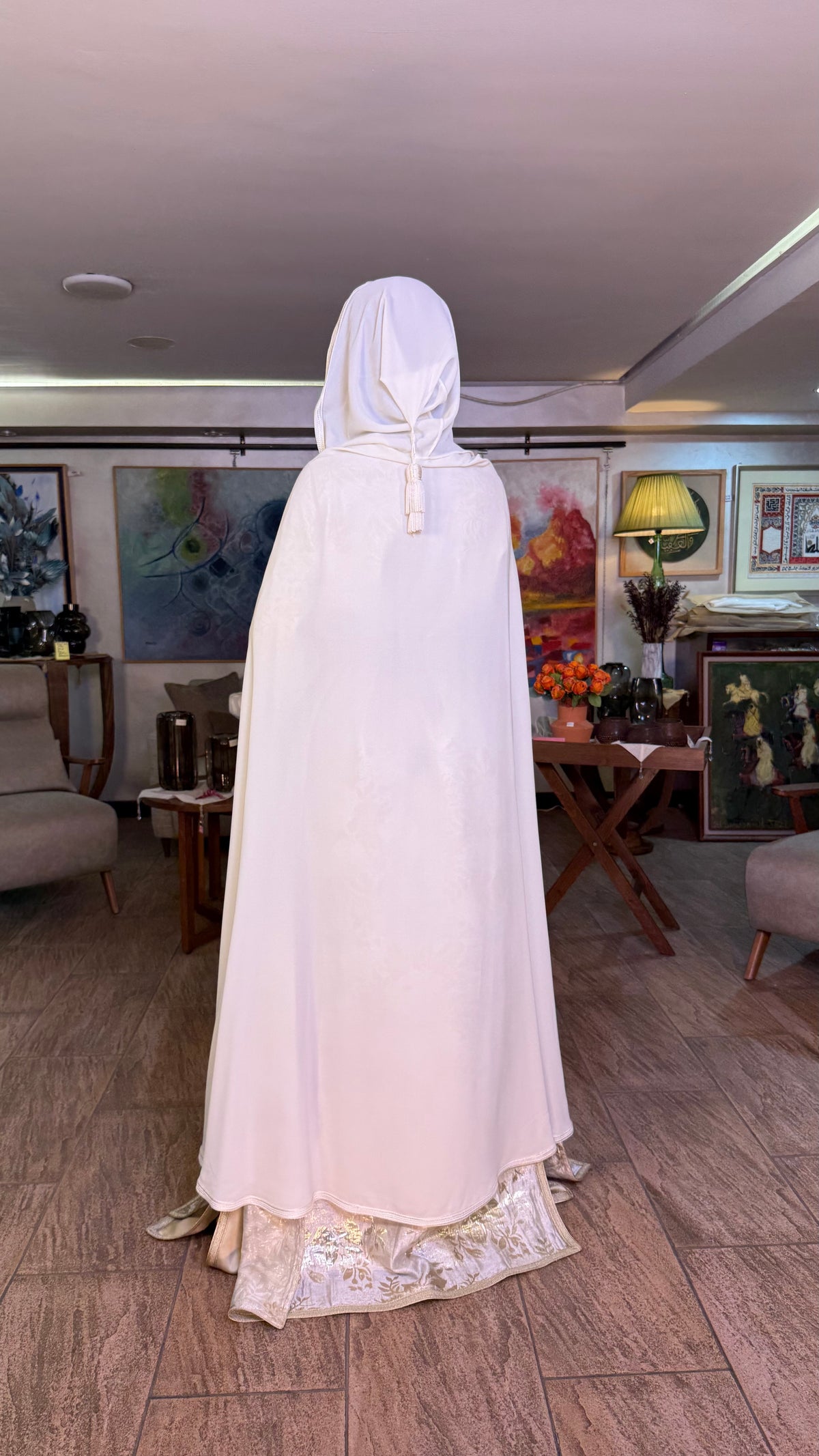 Sheer Hooded Selham Cape