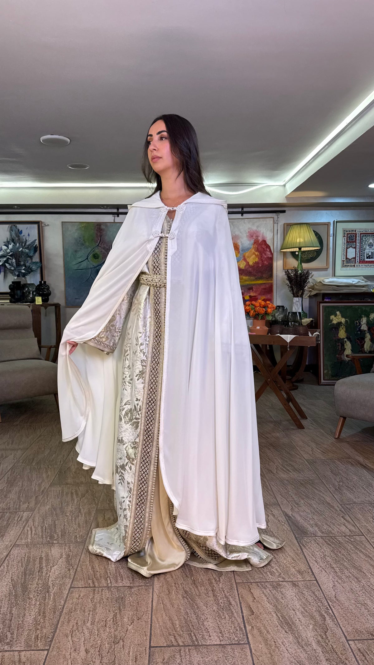 Sheer Hooded Selham Cape