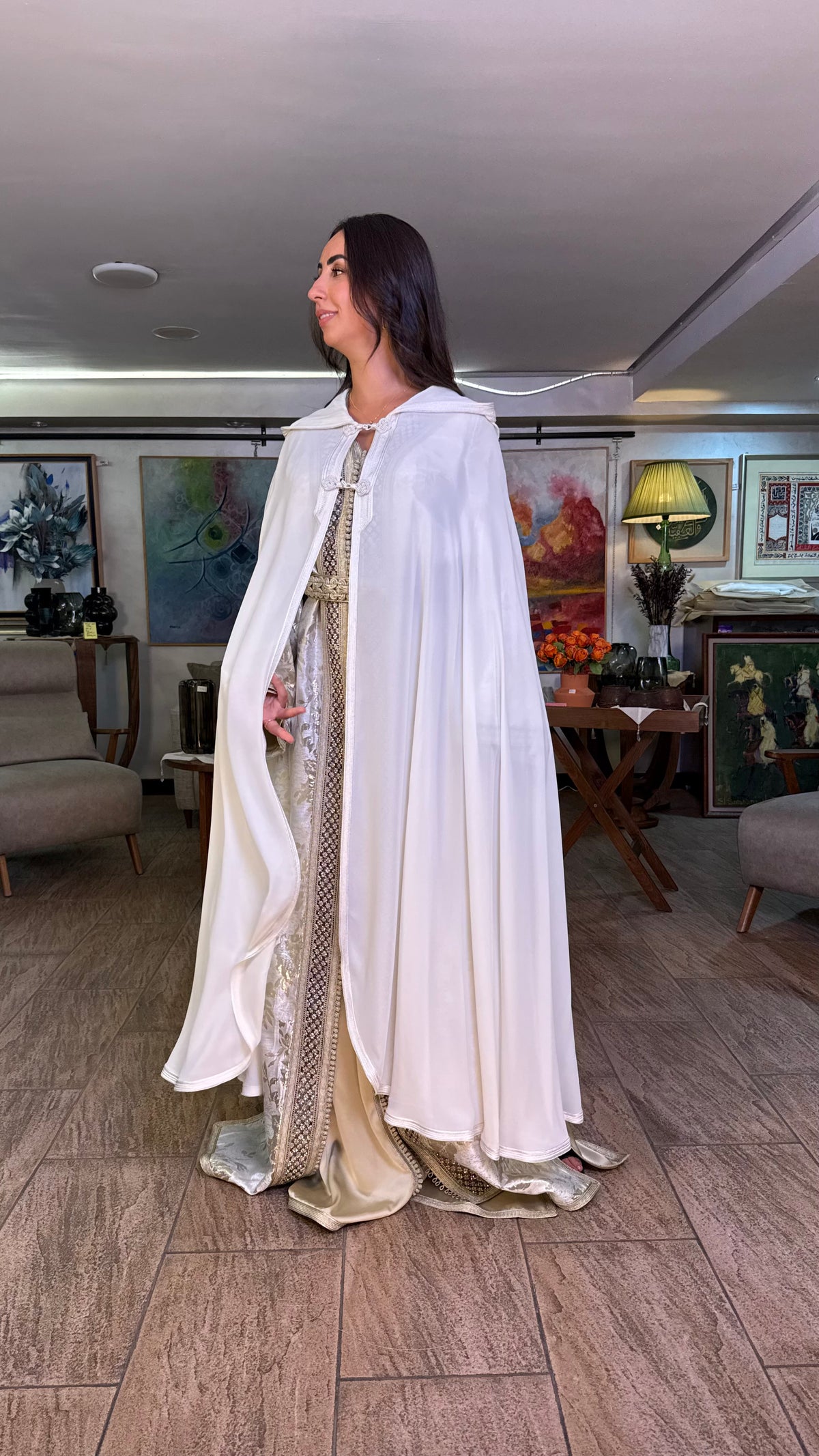 Sheer Hooded Selham Cape
