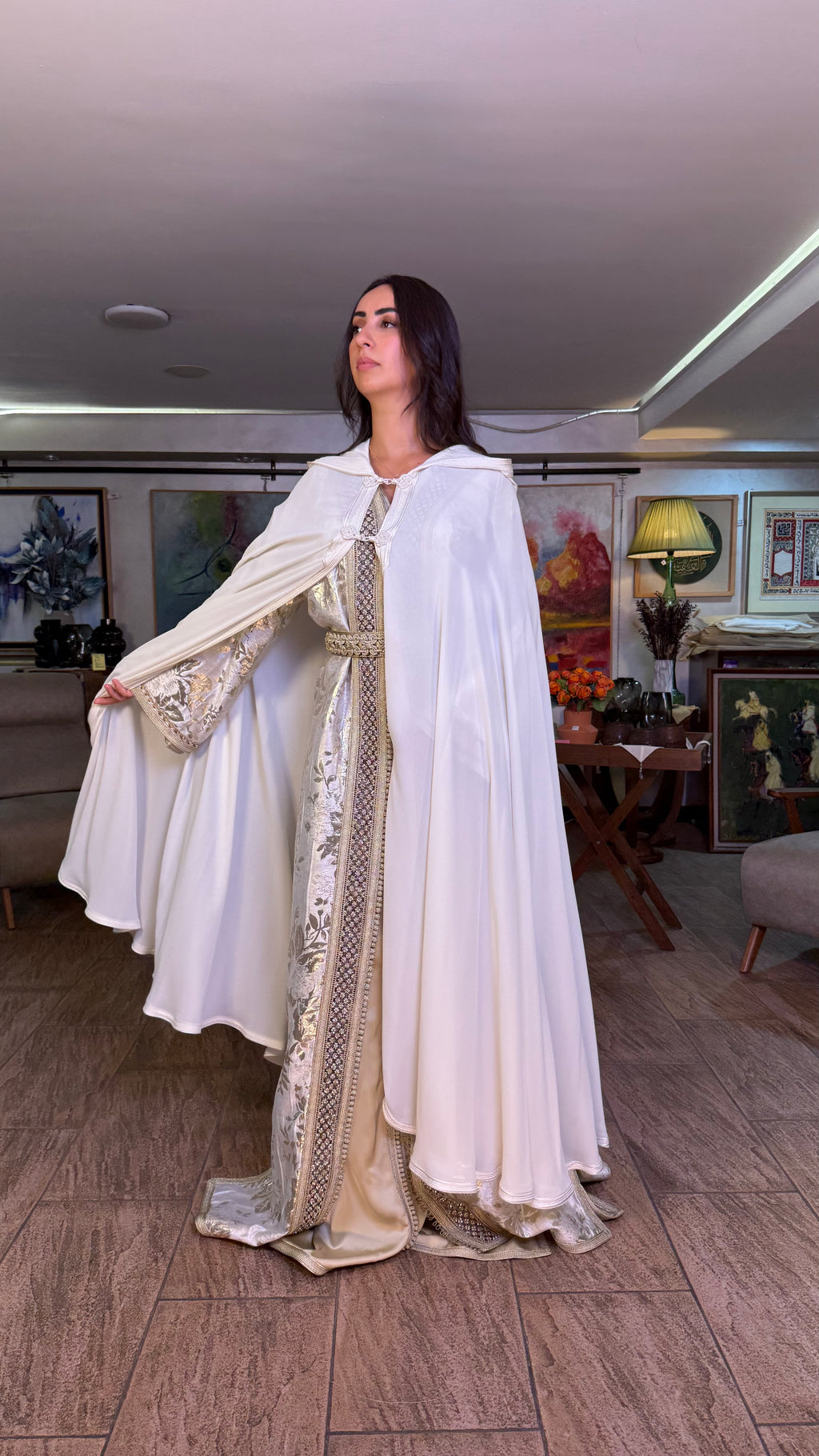 Sheer Hooded Selham Cape