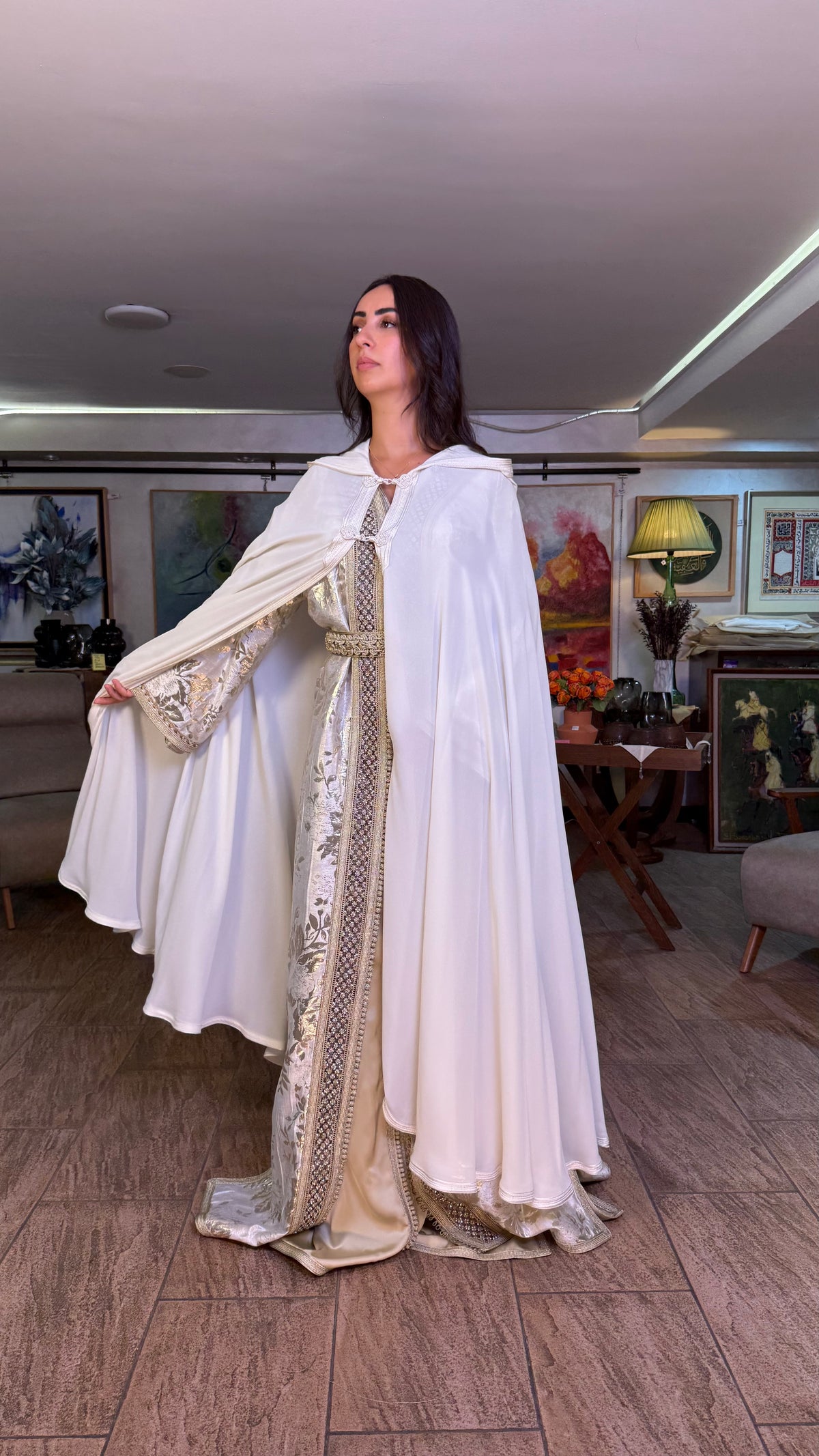Sheer Hooded Selham Cape