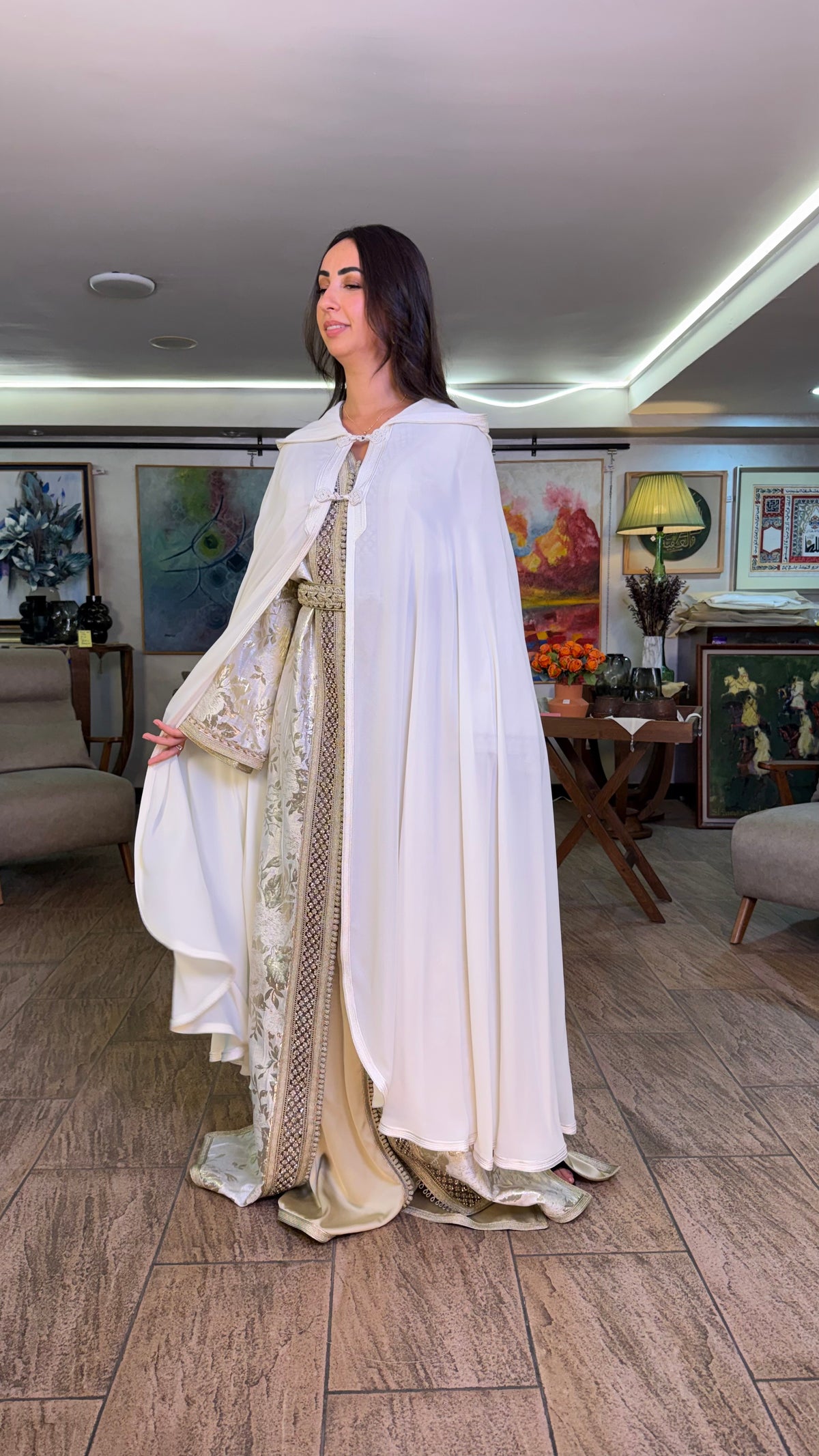 Sheer Hooded Selham Cape