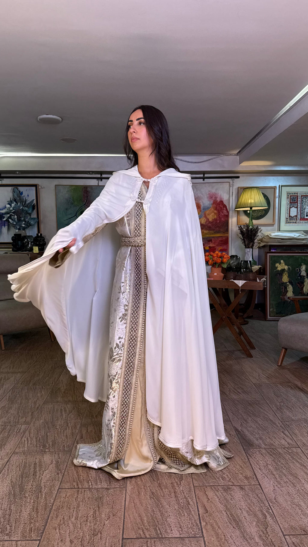 Sheer Hooded Selham Cape