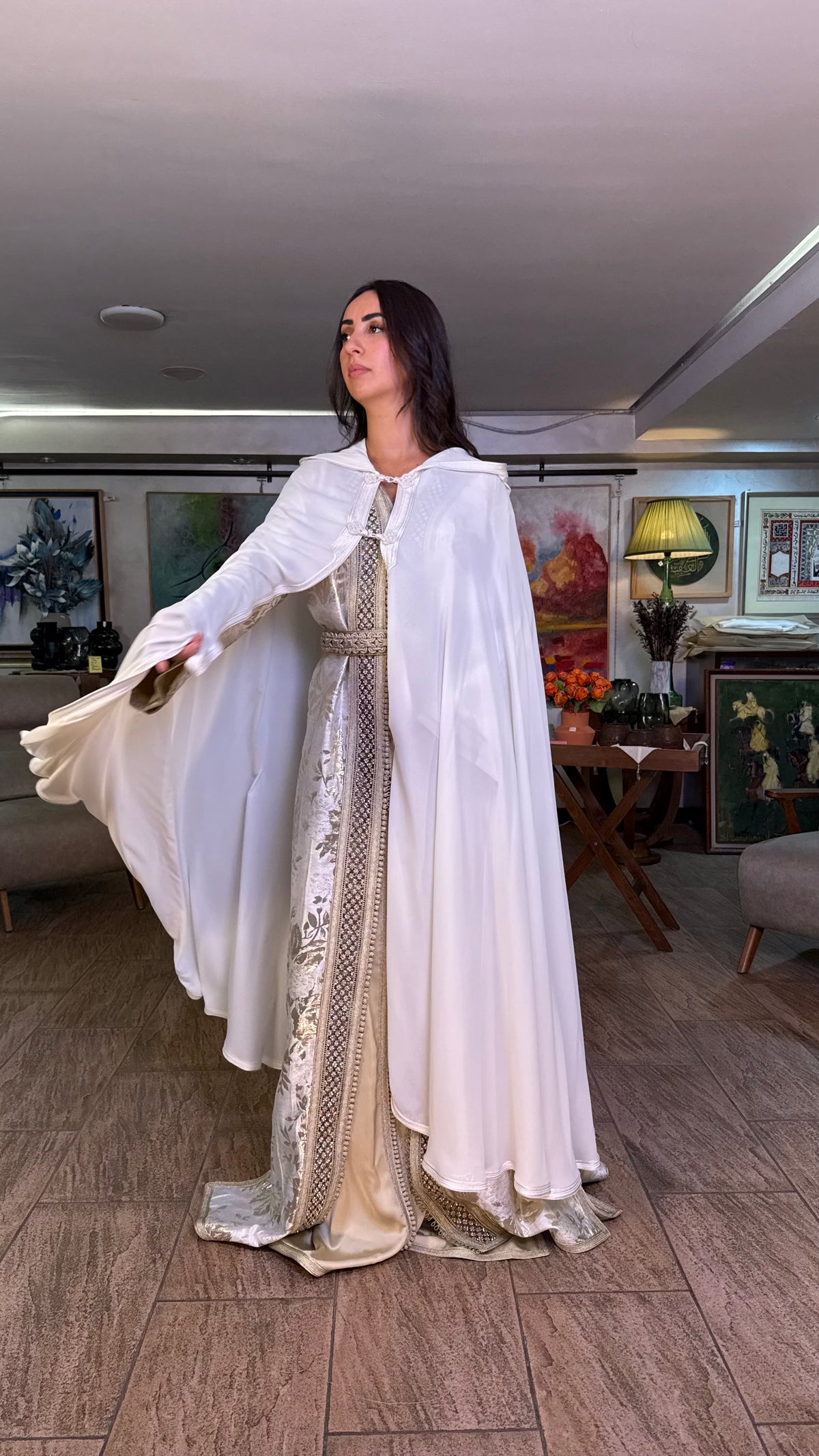 Sheer Hooded Selham Cape