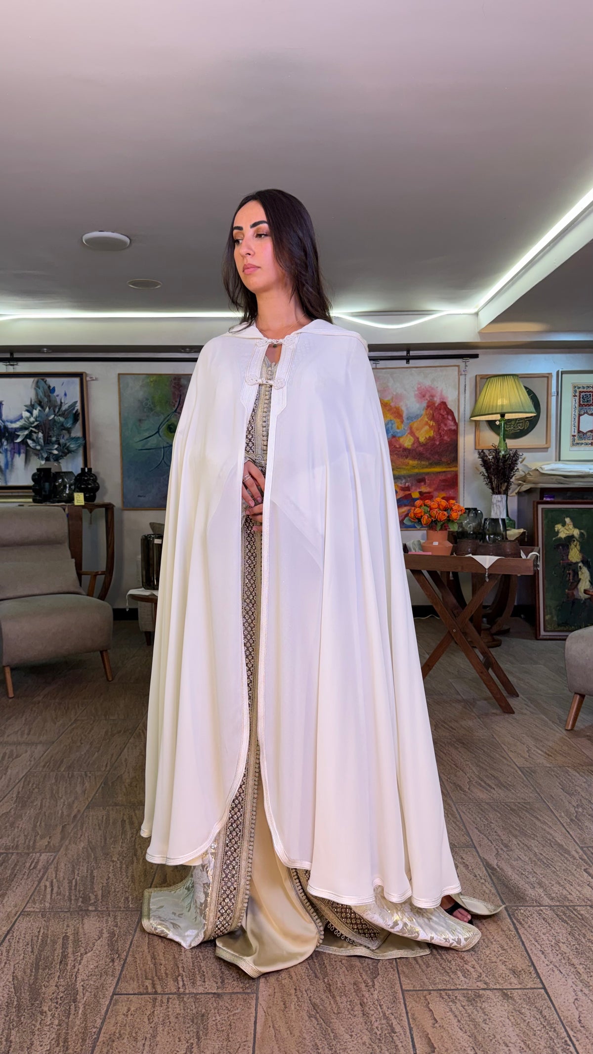 Sheer Hooded Selham Cape