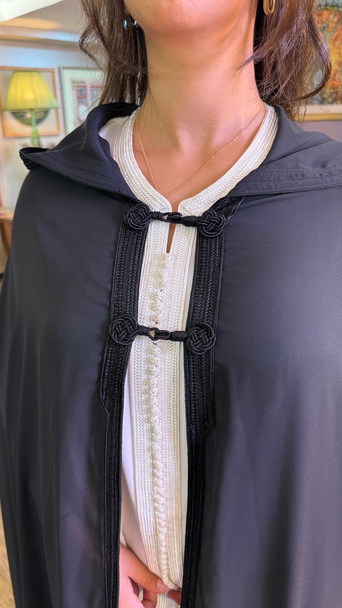 Sheer Hooded Selham Cape