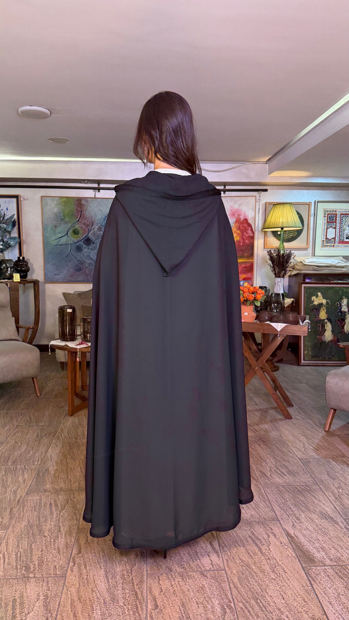 Sheer Hooded Selham Cape