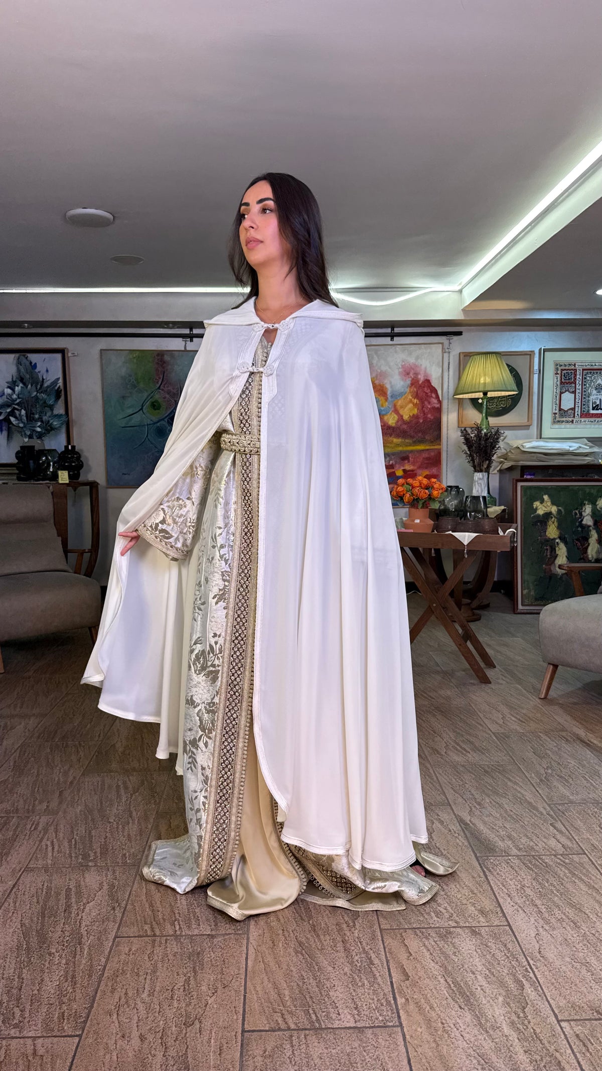 Sheer Hooded Selham Cape