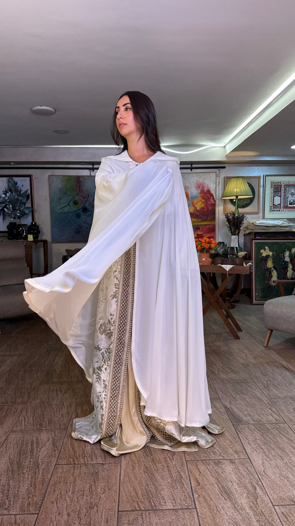 Sheer Hooded Selham Cape