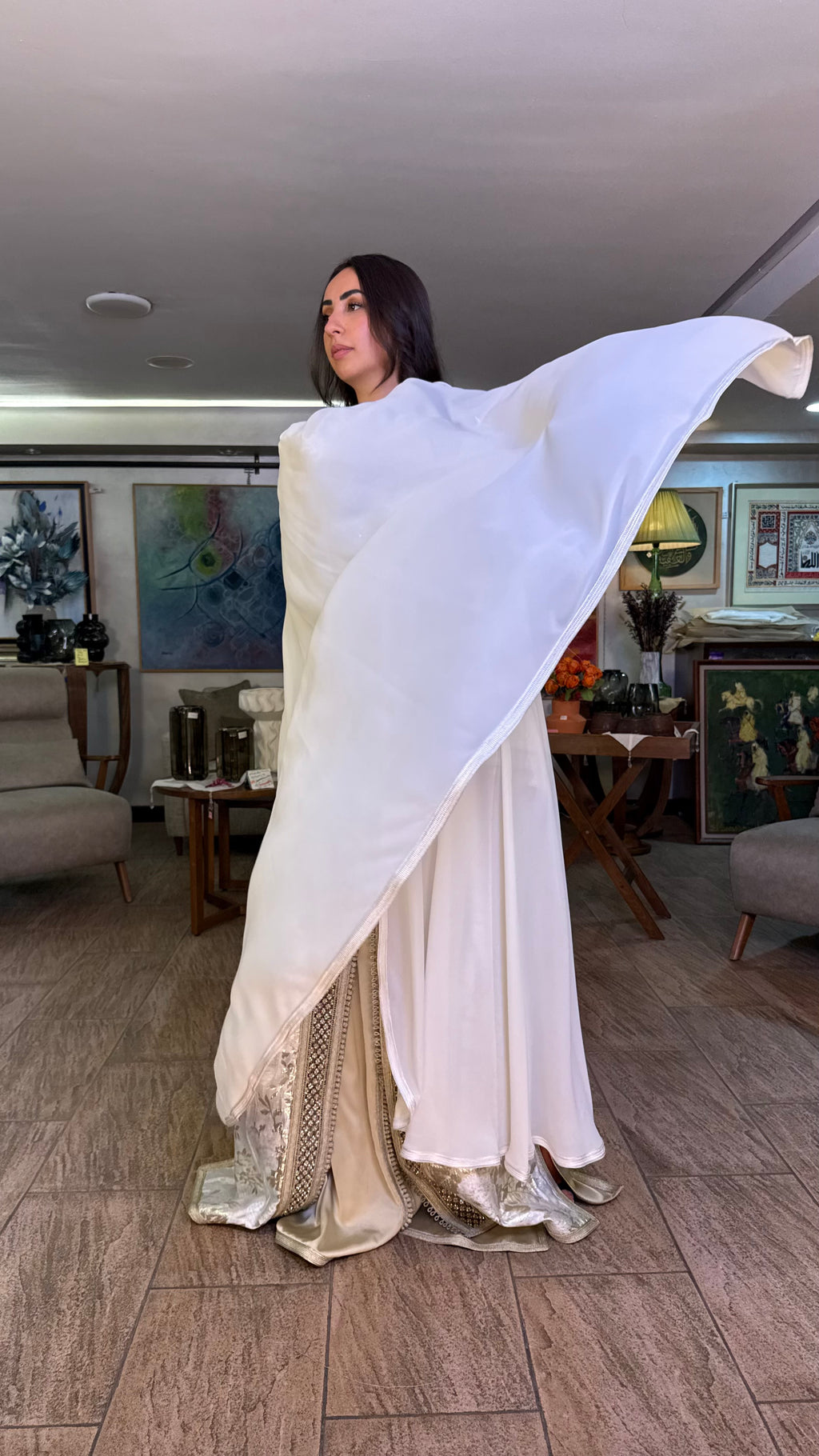 Sheer Hooded Selham Cape