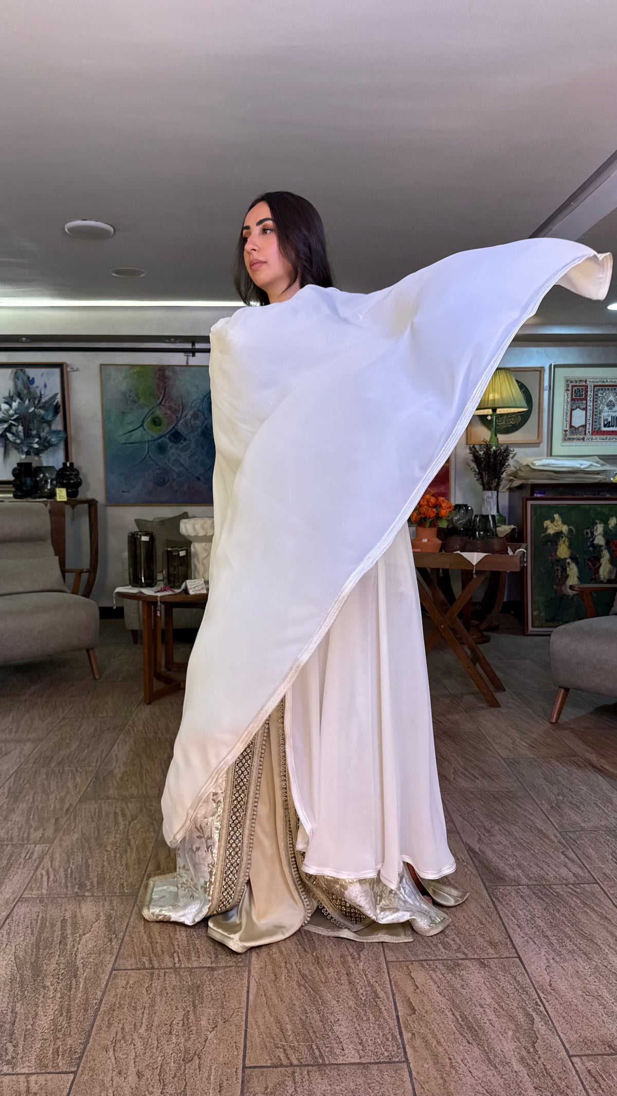 Sheer Hooded Selham Cape