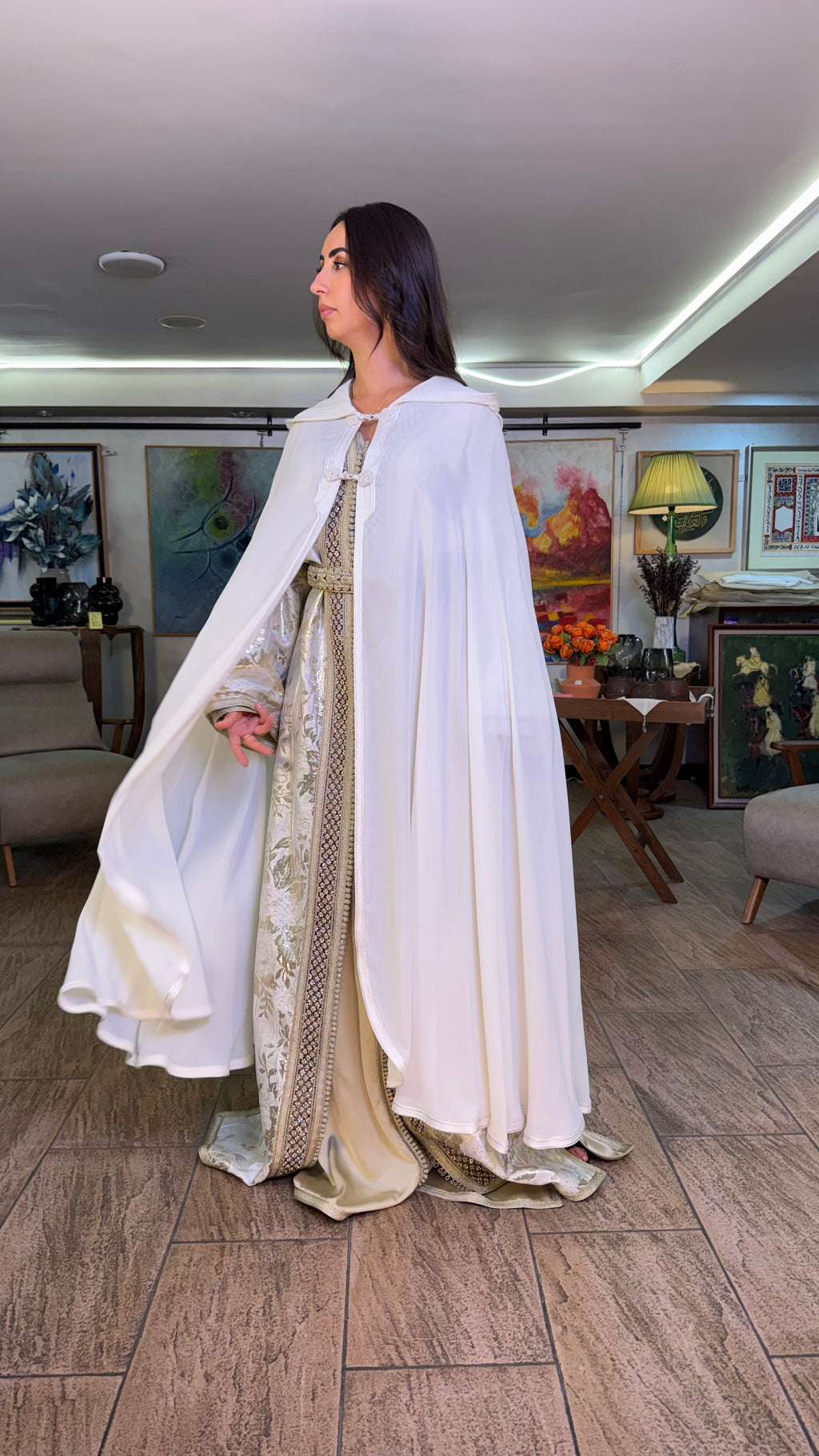 Sheer Hooded Selham Cape