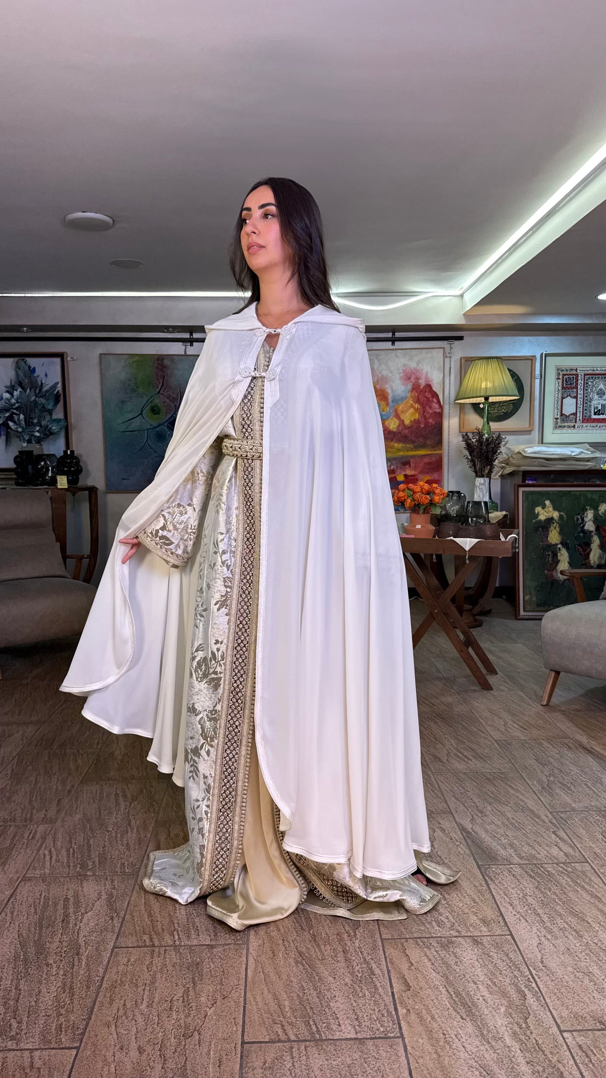 Sheer Hooded Selham Cape