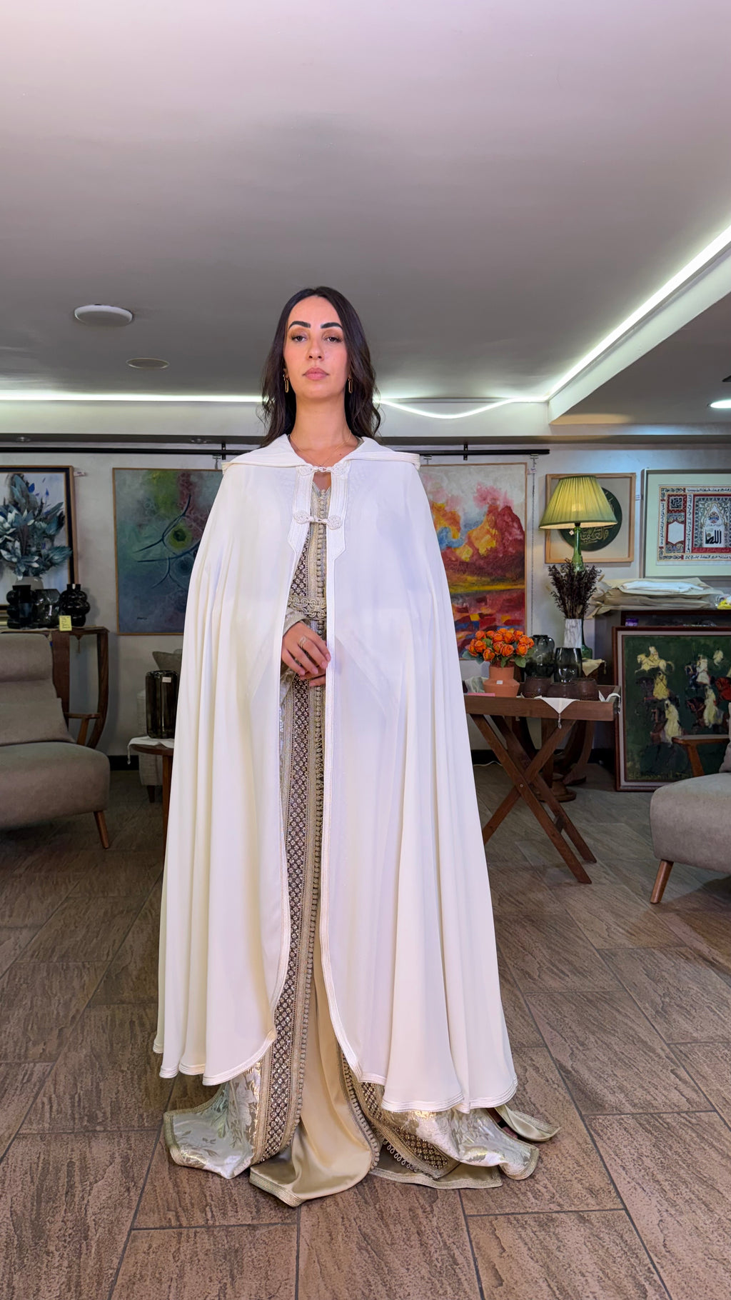 Sheer Hooded Selham Cape