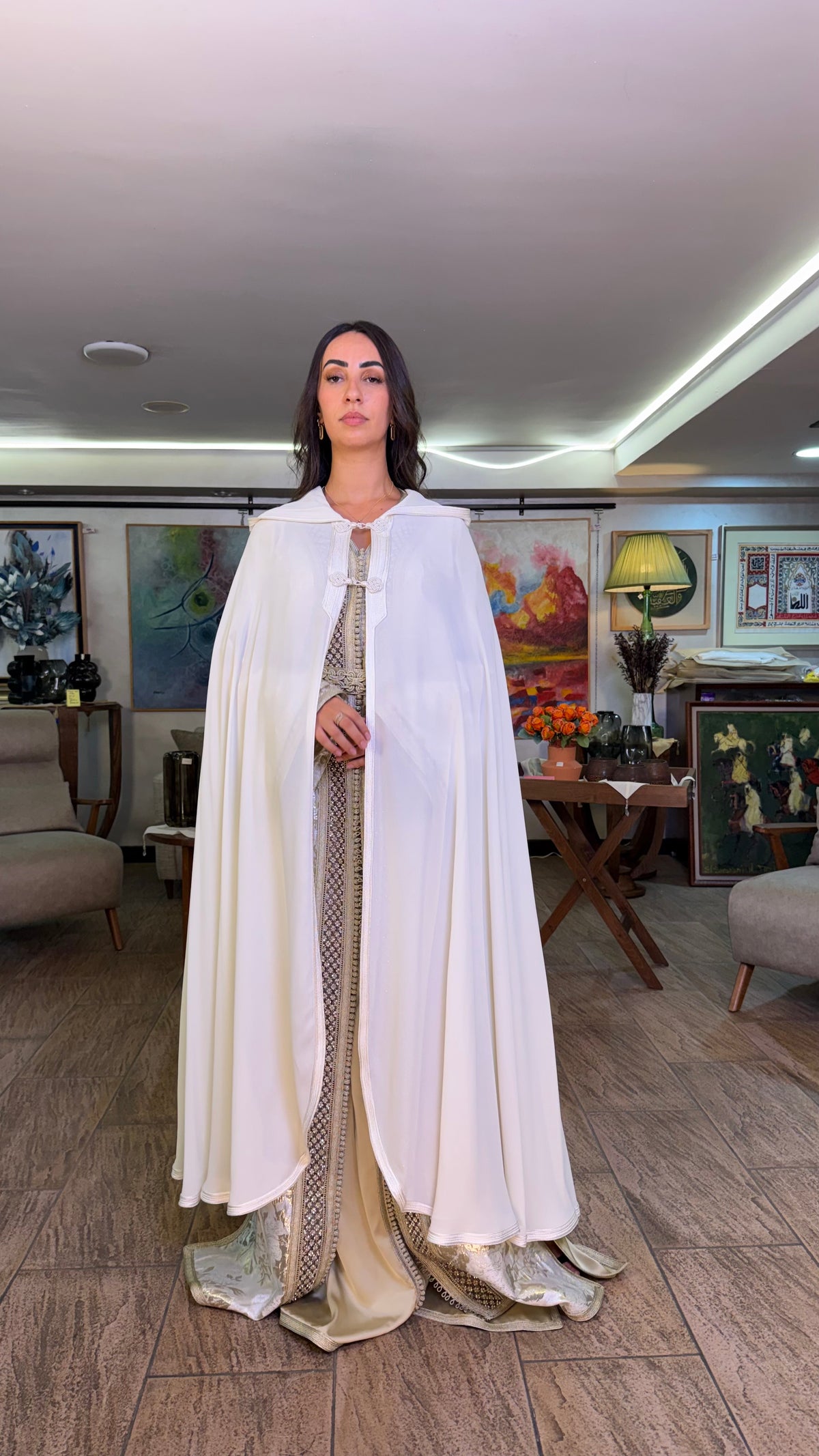 Sheer Hooded Selham Cape