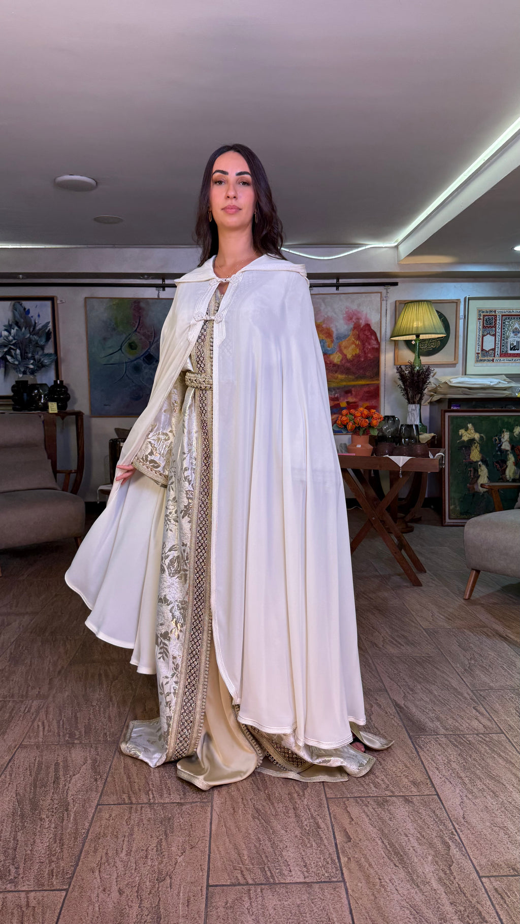 Sheer Hooded Selham Cape