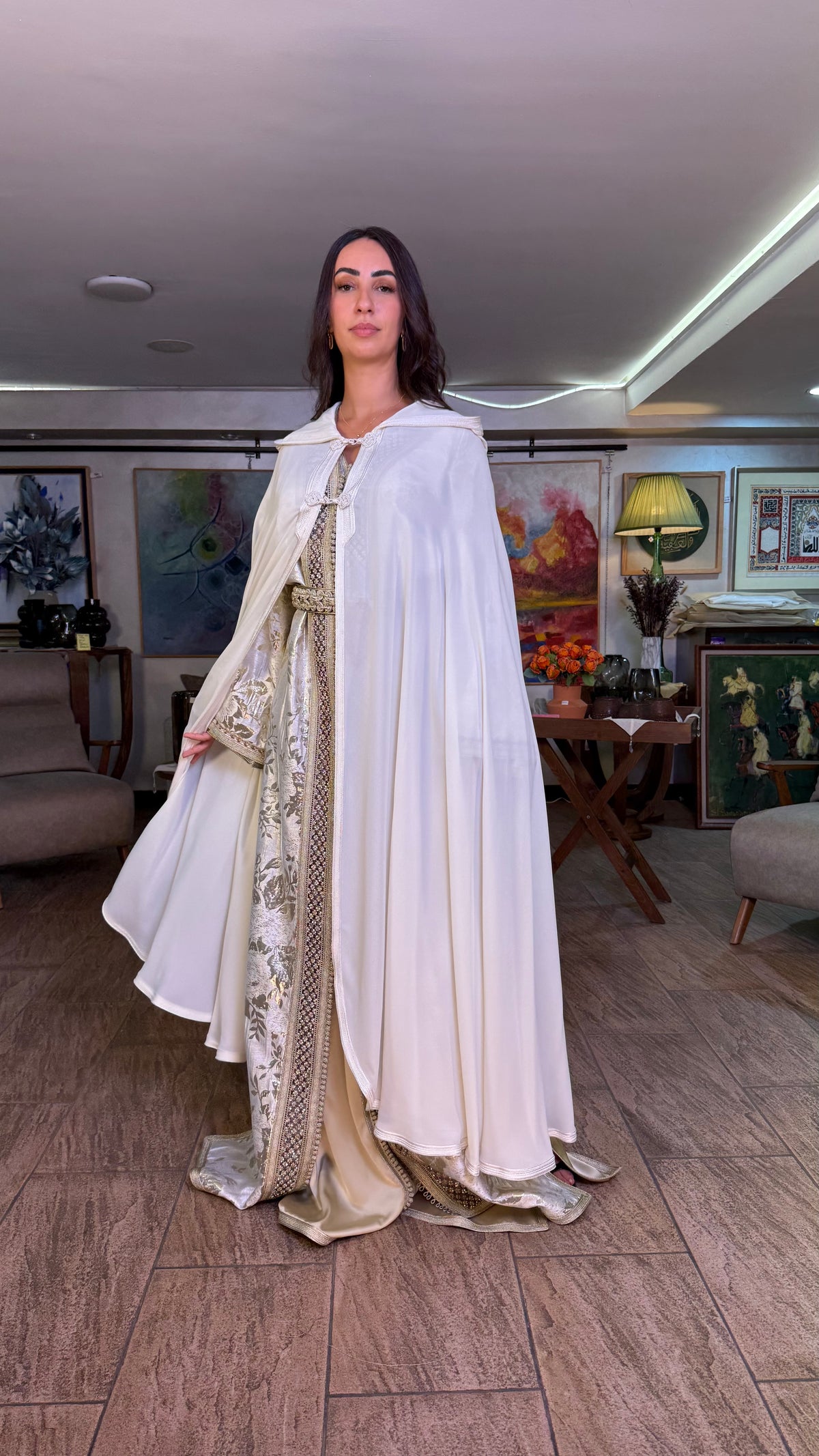 Sheer Hooded Selham Cape