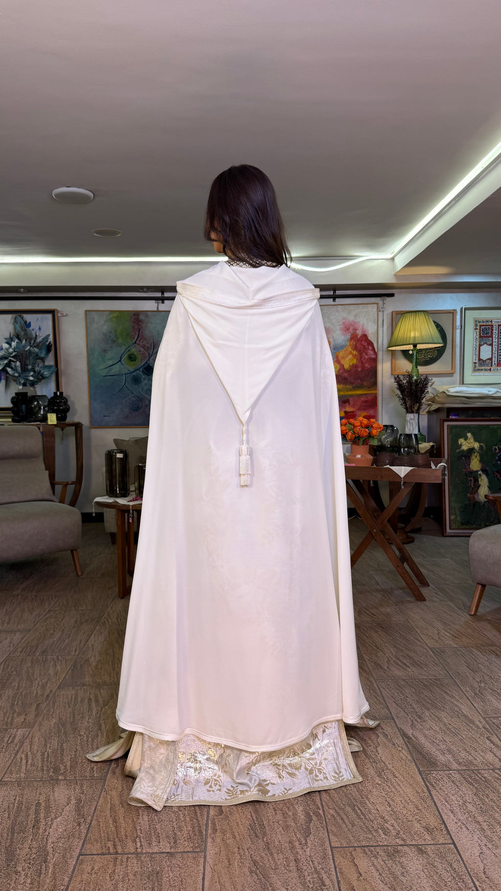 Sheer Hooded Selham Cape