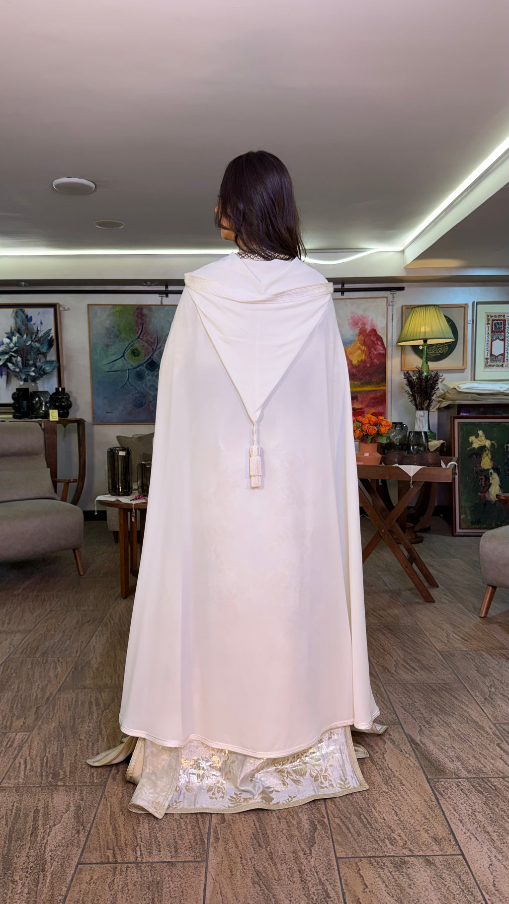 Sheer Hooded Selham Cape