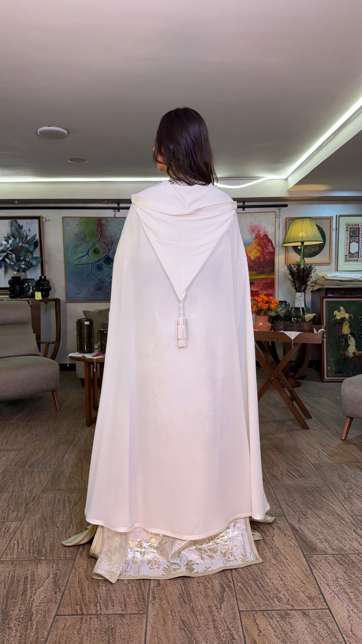 Sheer Hooded Selham Cape
