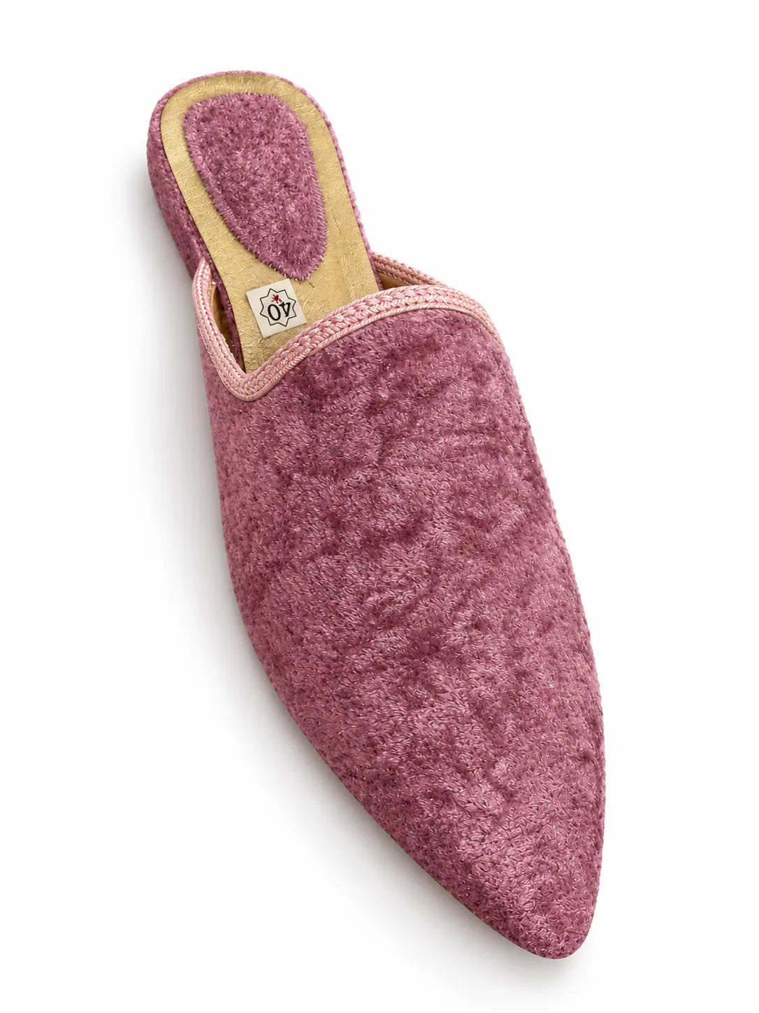 Pink Textured Babouches