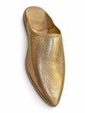Gold-Tone Pointed-Toe Babouches