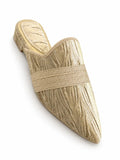 Ivory Babouches with Tonal Band
