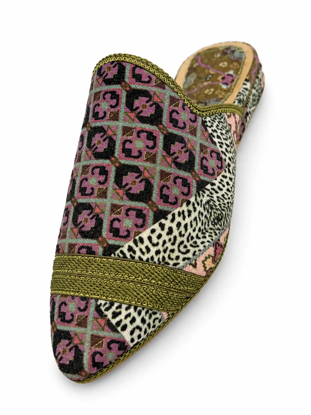 Multicolour Patchwork Babouches